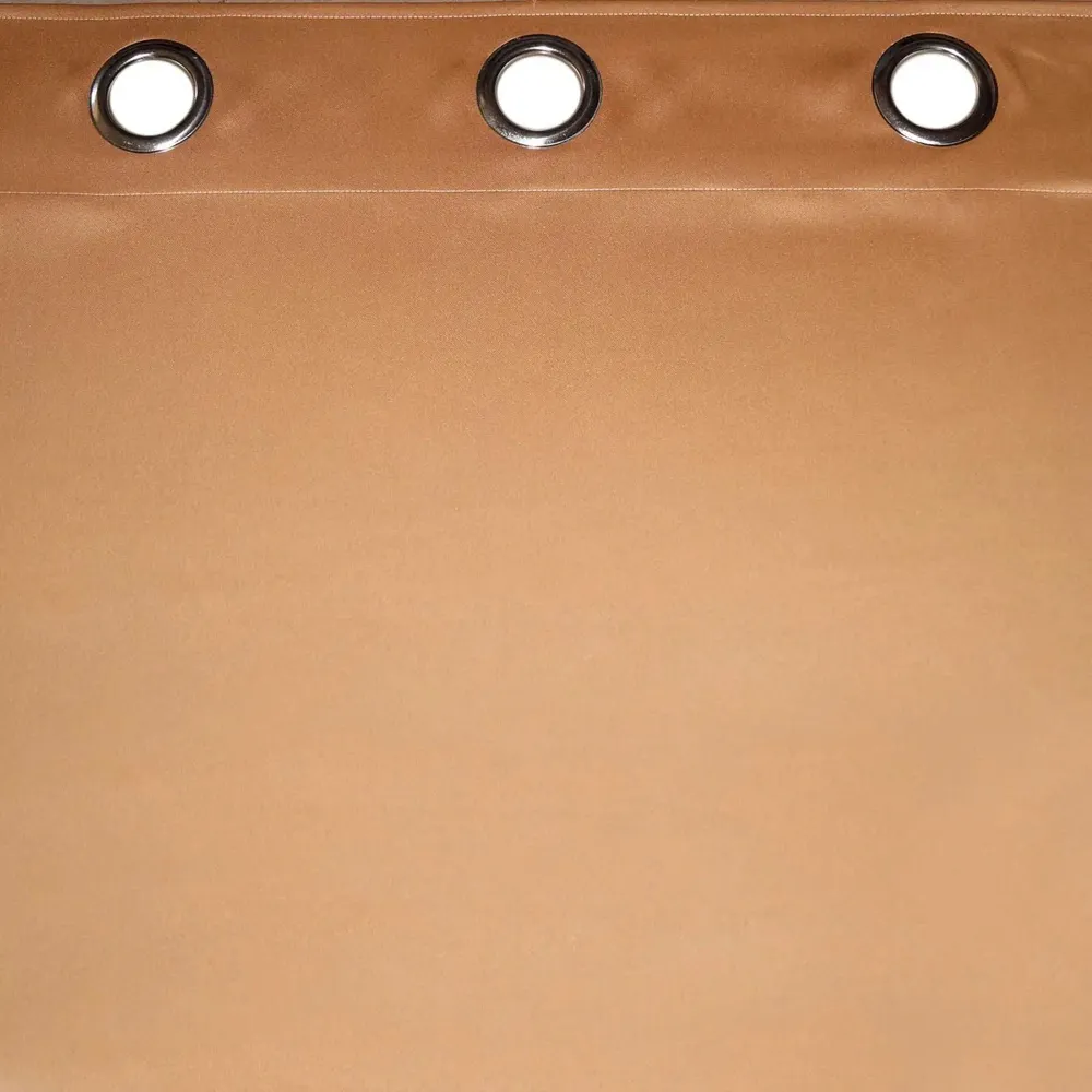 Lushomes Dark Brown Blackout Curtain with 8 Metal Eyelets