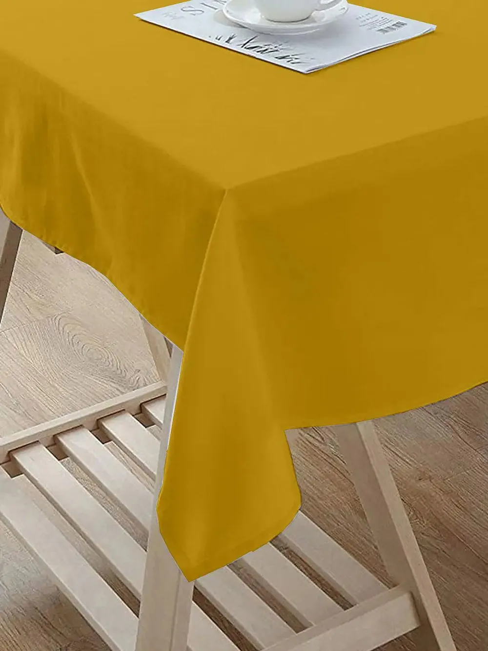 Lushomes Dark Yellow Classic Dining Table Cloth (Pack of 1)