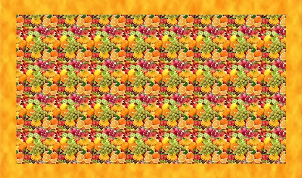 Lushomes Digital Printed Yellow Themed Table Cover for 6 Seater (Pack of 1)