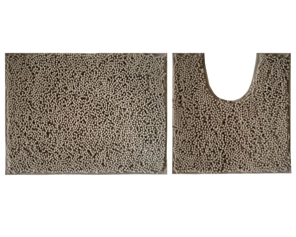 Lushomes Dove No-Slip 2200 GSM Bathmat Set