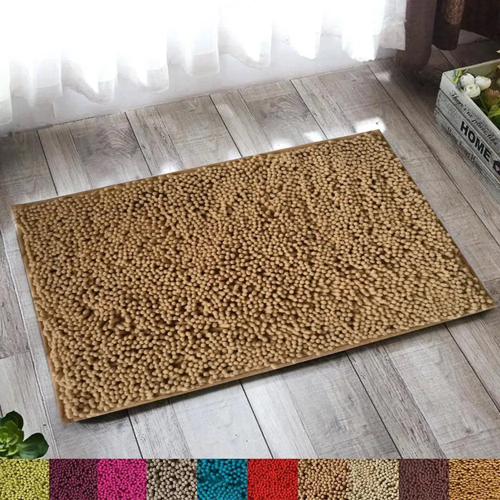 Lushomes Durable Brown Bath Mat (2200 GSM)