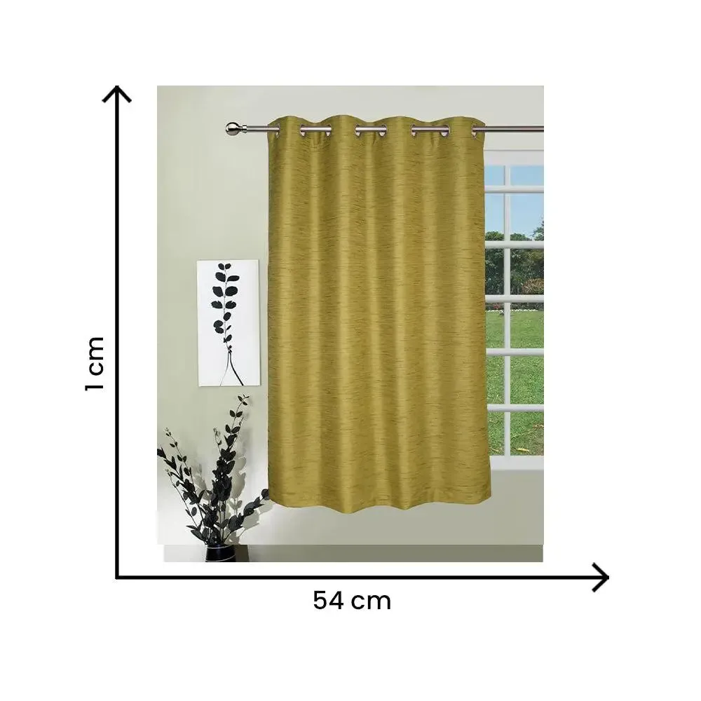 Lushomes Green Silk Curtain for Windows