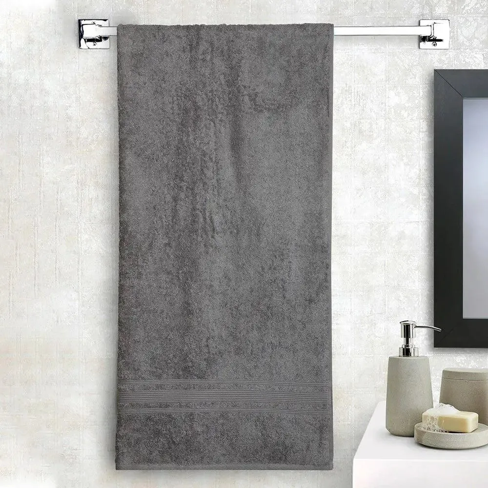 Lushomes Grey Super-Soft and Fluffy Turkish Bath Towel (1 piece)