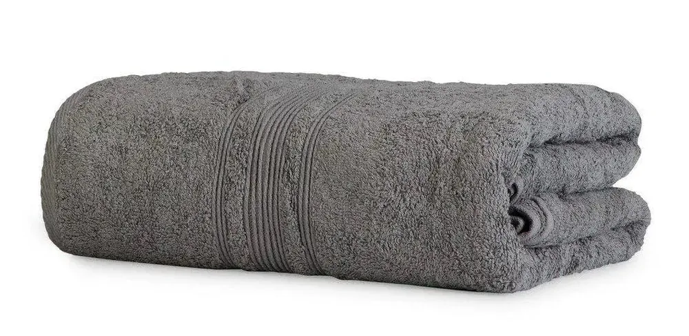 Lushomes Grey Super-Soft and Fluffy Turkish Bath Towel (1 piece)