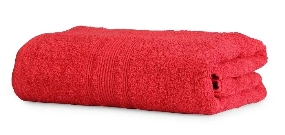 Lushomes Hibiscus Red Super Soft Turkish Bath Towel (1 piece)