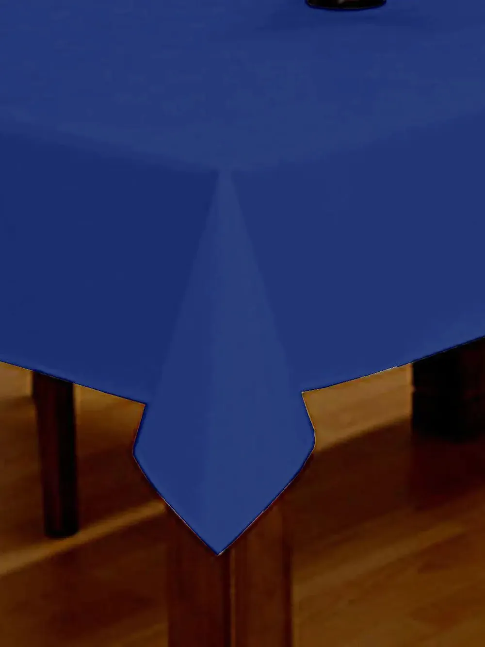 Lushomes Ink Blue Classic Plain Dining Table Cloth (Pack of 1)