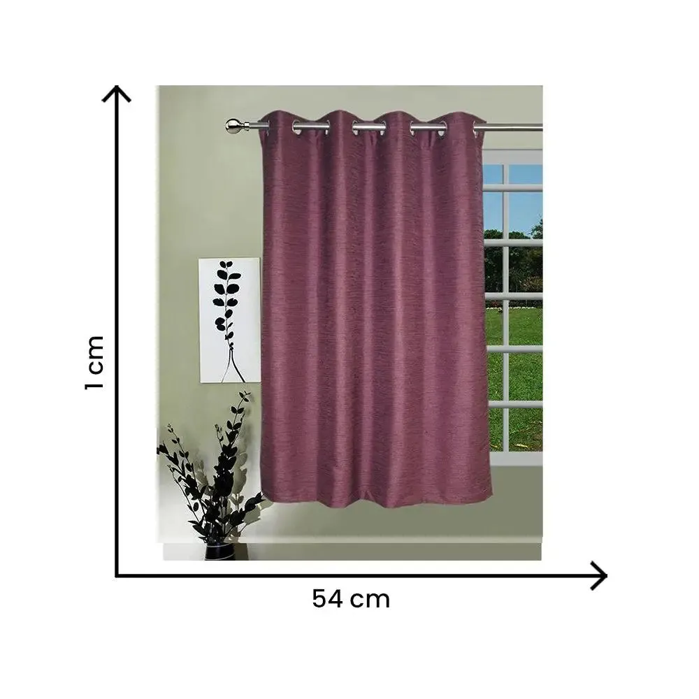 Lushomes Light Purple Matka Silk Window Curtain