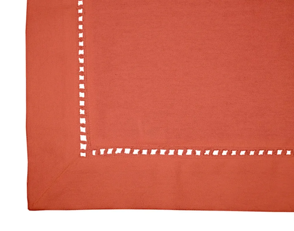 Lushomes Light Red Plain Dining Table Cloth (Pack of 1)