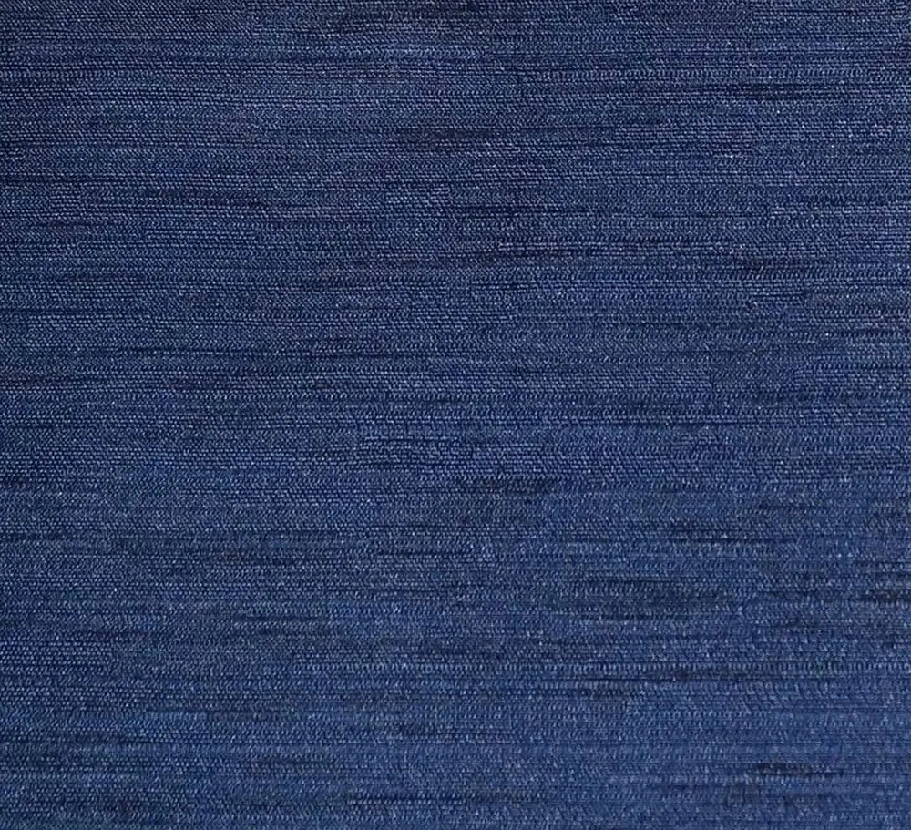 Lushomes Navy Blue Matka Silk Curtain for Long Door (Pack of 1)