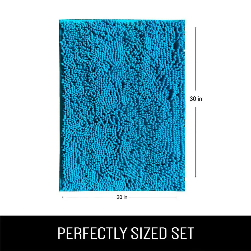 Lushomes Non-Slip Bath Mat With Synthetic Non-Slip Backing