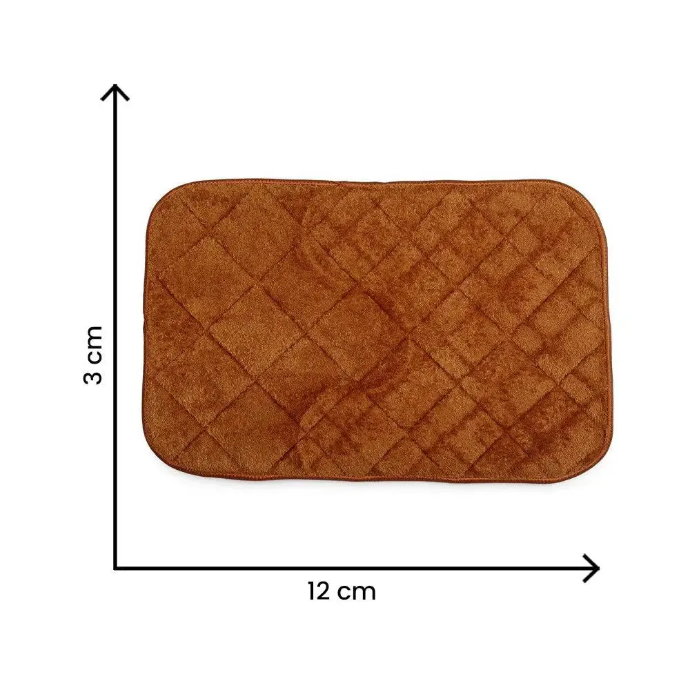 Lushomes Non-Slip Gold Memory Foam Bathmat
