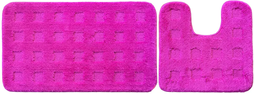 Lushomes Non-Slip Microfiber Polyester XL Bath Mat Set