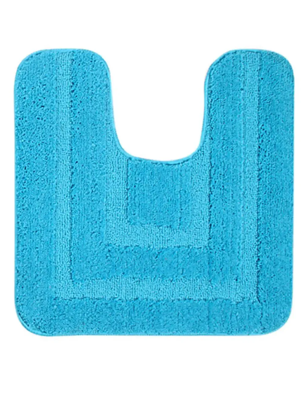 Lushomes Non-Slip Microfiber Turquoise XL Bathroom Mat Set
