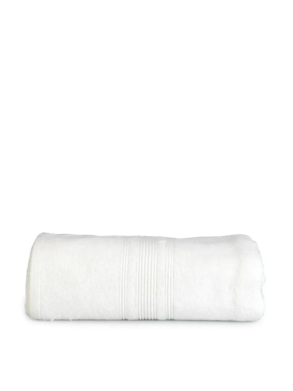 Lushomes Off-White Fluffy Turkish Bath Towel (1 piece)