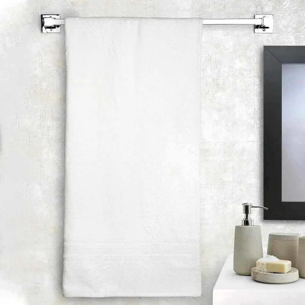 Lushomes Off-White Fluffy Turkish Bath Towel (1 piece)