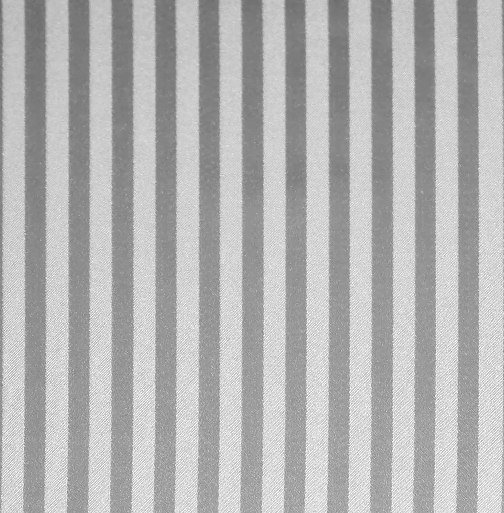 Lushomes Off-White Striped Blackout Window Curtain with 8 Metal Eyelets