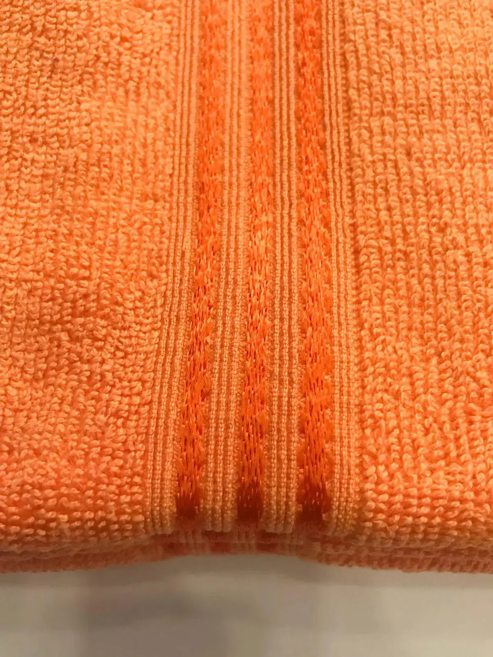 Lushomes Orange Cotton Super-Soft Hand Towel Set (Pack of 6)