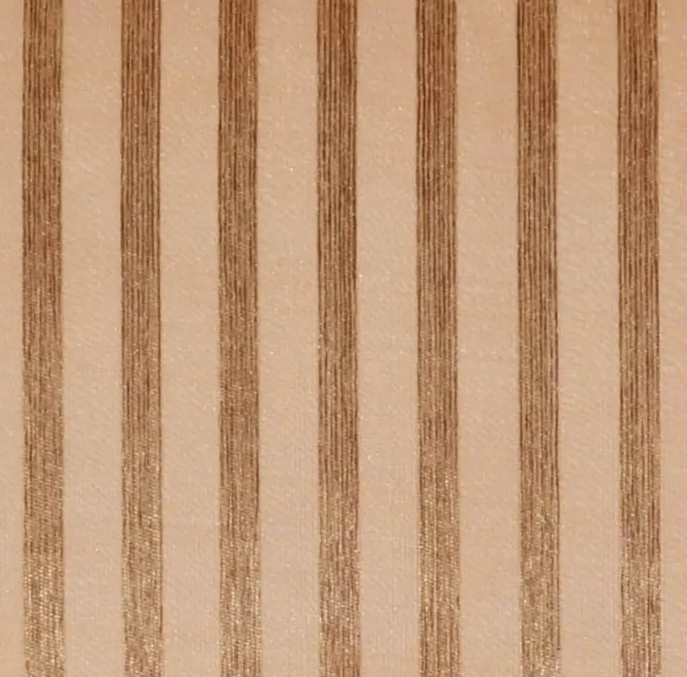 Lushomes Orange Sheer Curtain with Stripes for Windows