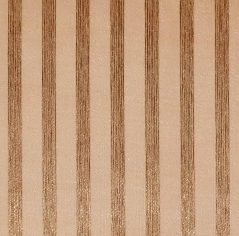 Lushomes Orange Sheer Curtains with Stripes for Long Doors (48 x 108 inches, Single pc)