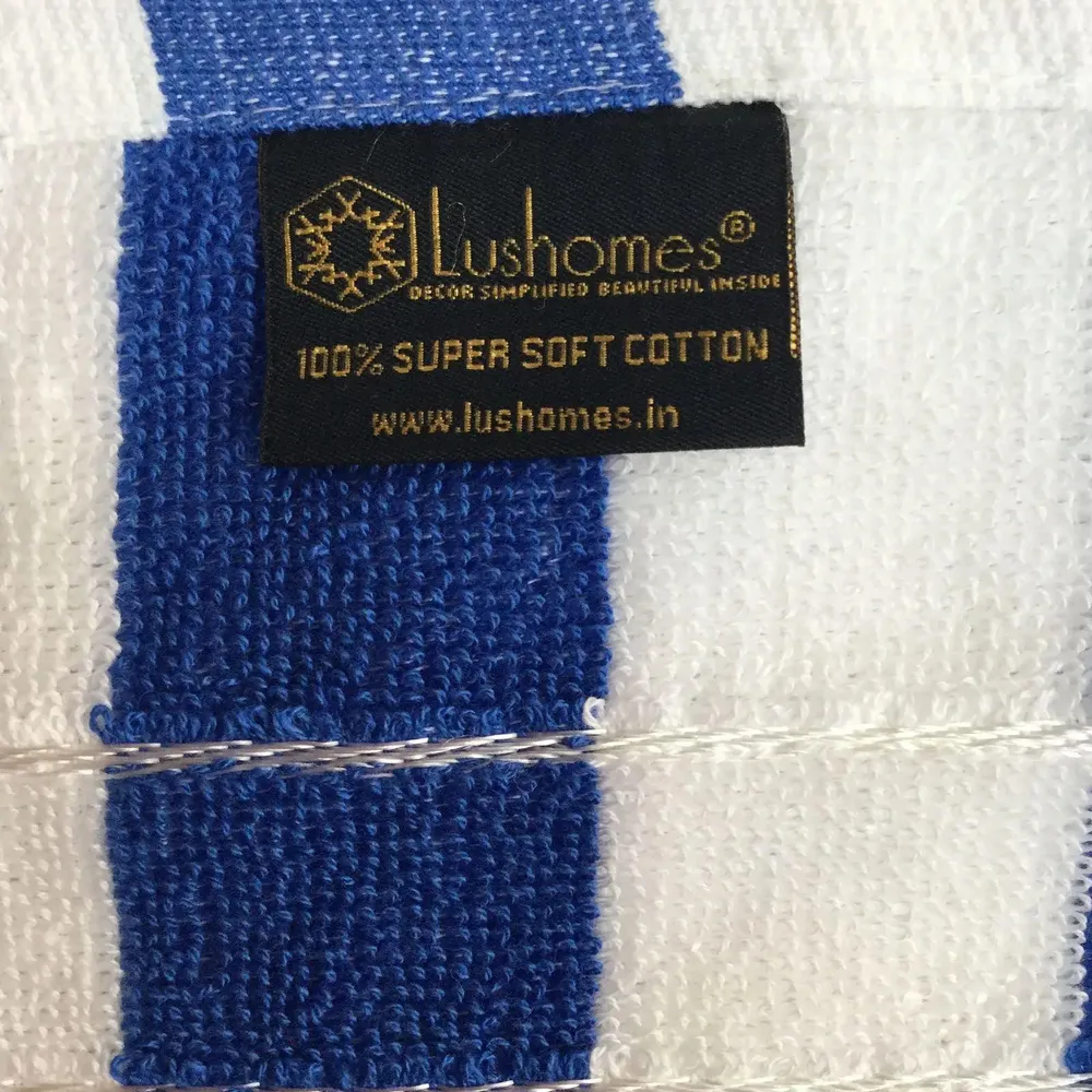 Lushomes Orange & White Cabana Cotton Pool Towel for Men & Women (1 piece)