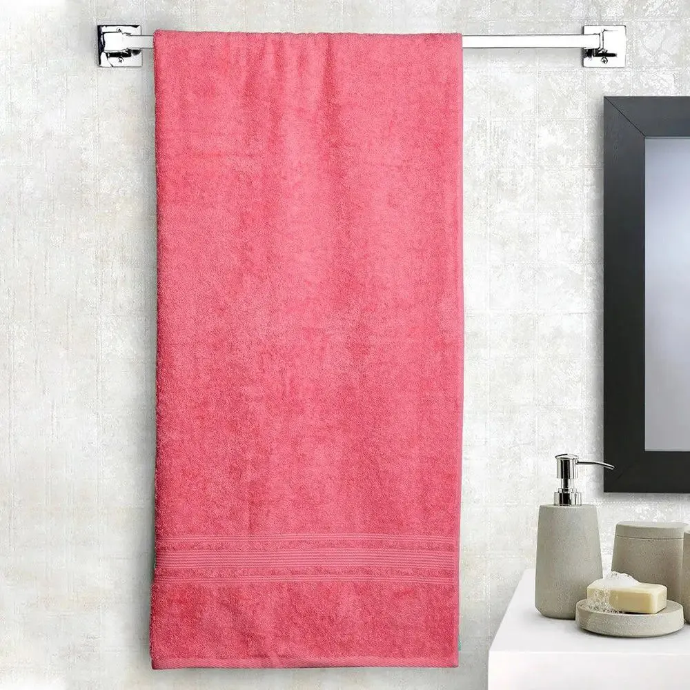 Lushomes Peony Pink Super Soft Turkish Bath Towel (1 piece )