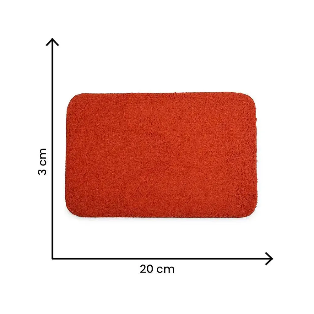 Lushomes Polyester Bathroom Rug with High-Pile Microfiber