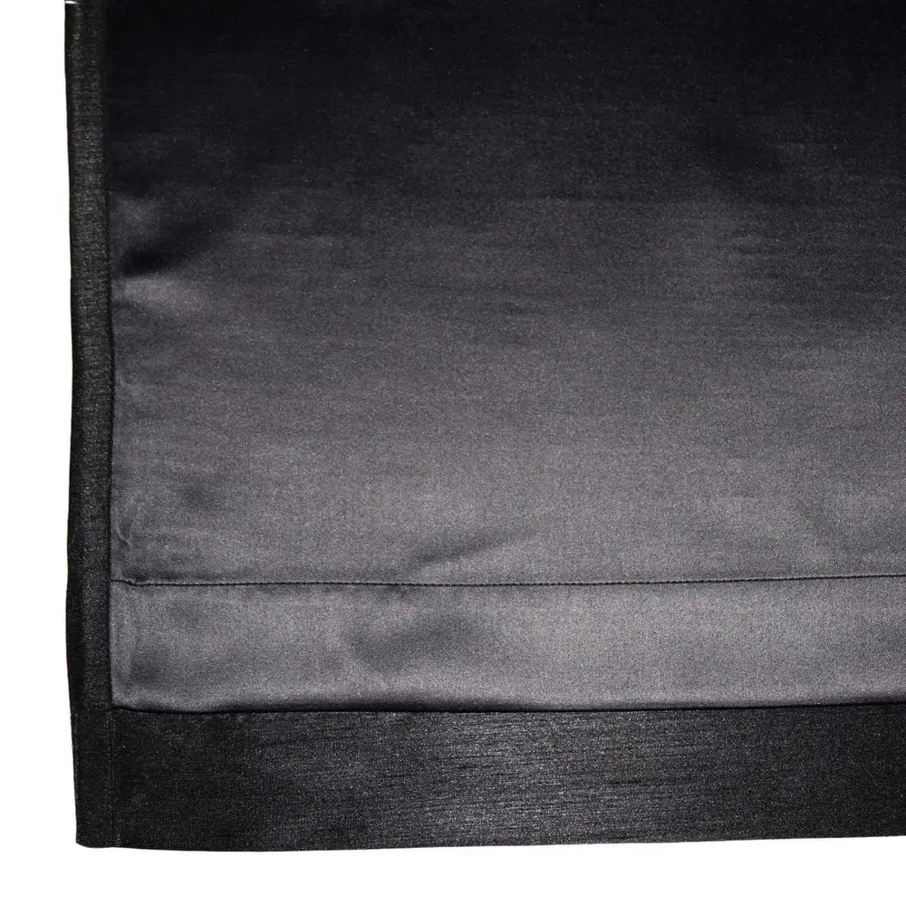 Lushomes Polyester Black Twinkle Star Curtain with Blackour Matching Lining for Long Door(54 X 108 inches, Pack of 1)