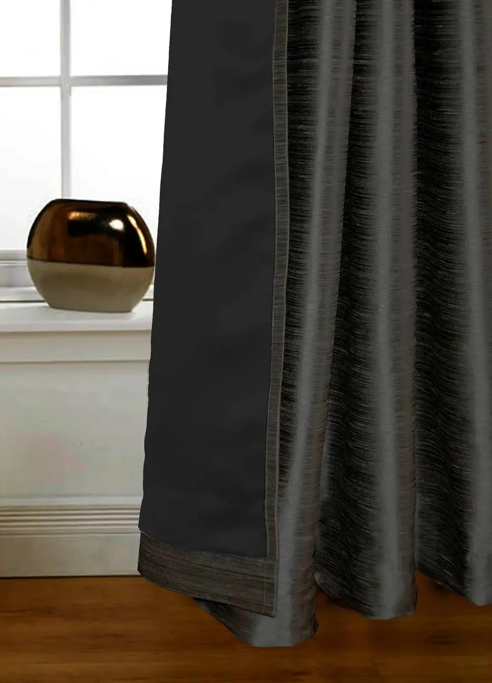 Lushomes Polyester Black Twinkle Star Curtain with Blackour Matching Lining for Long Door(54 X 108 inches, Pack of 1)
