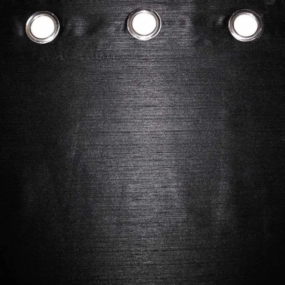 Lushomes Polyester Black Twinkle Star Curtain with Blackour Matching Lining for Long Door(54 X 108 inches, Pack of 1)