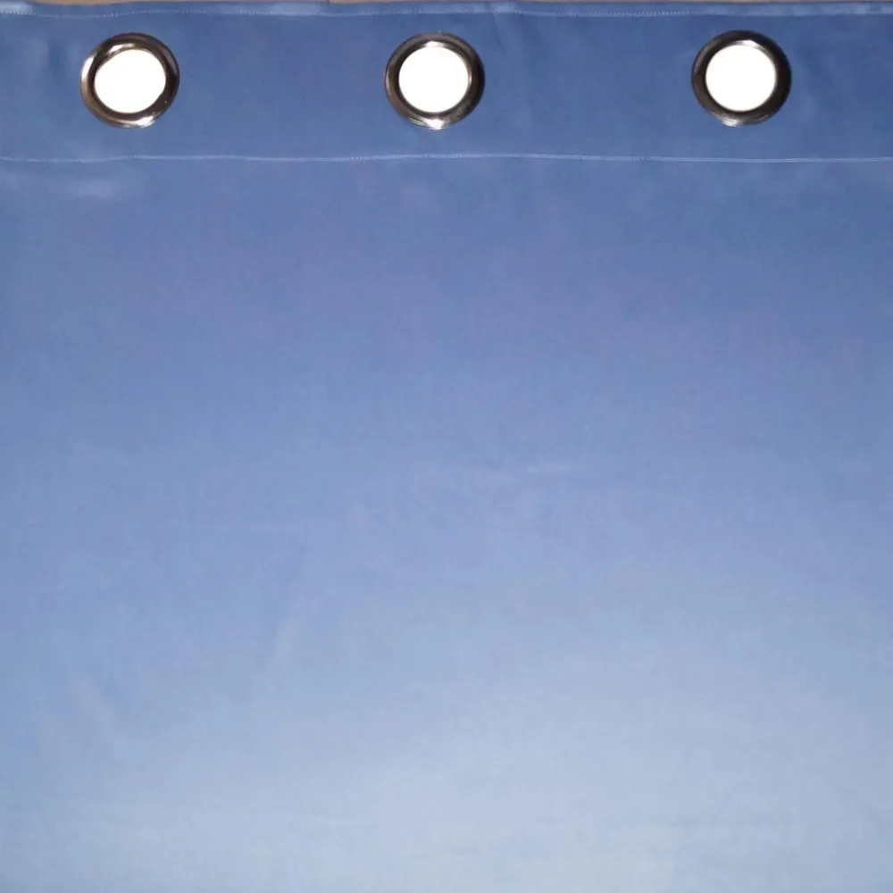 Lushomes Polyester Blue Blackout Curtain with 8 Metal Eyelets for Long Door (Pack of 1)
