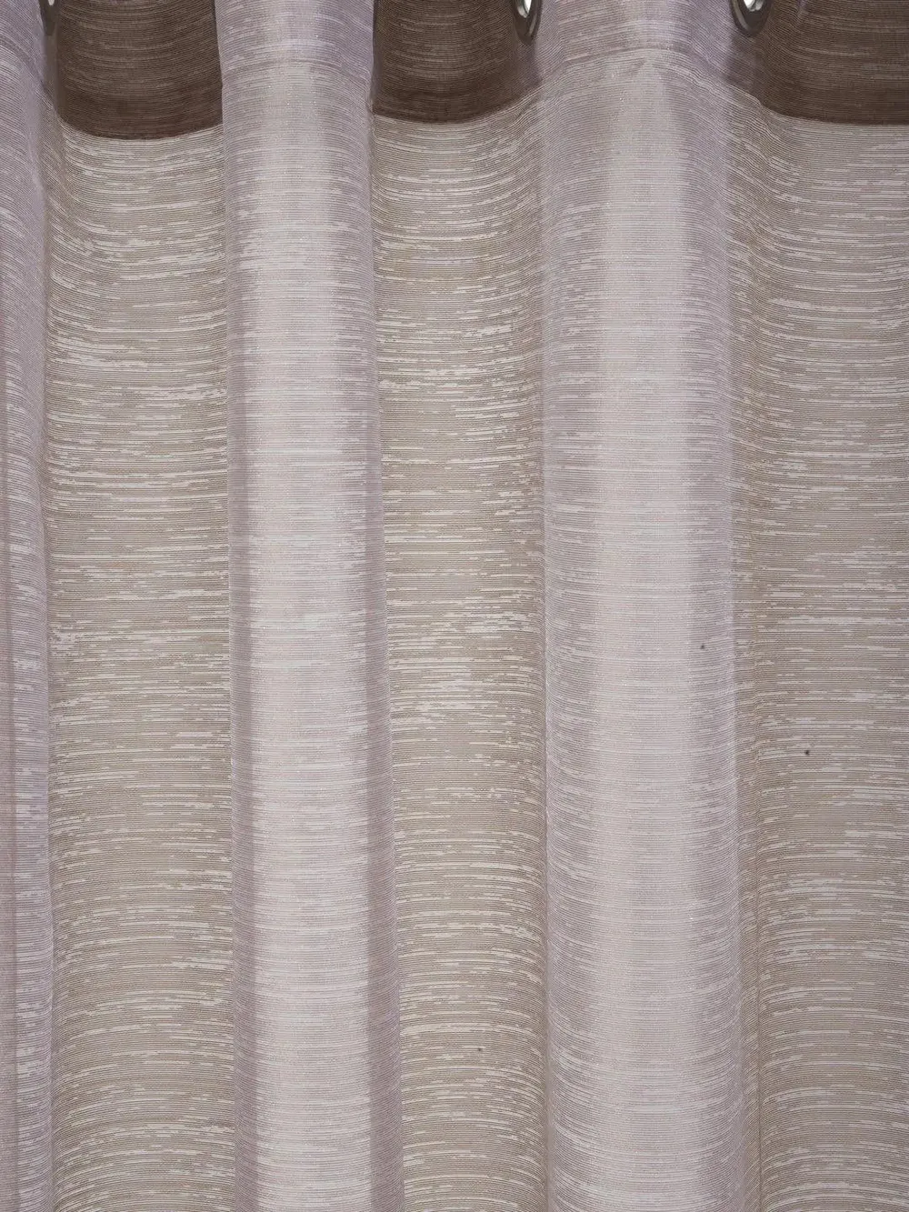 Lushomes Polyester Brown Melody Sheer Window Curtain