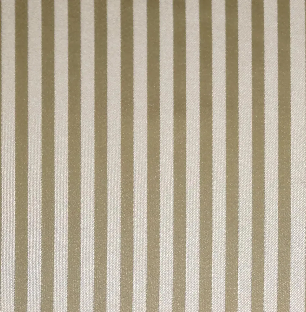 Lushomes Polyester Cream Satin Striped Blackout Long Door Curtain with 8 Metal Eyelets (54 x 108 inches, Single pc)