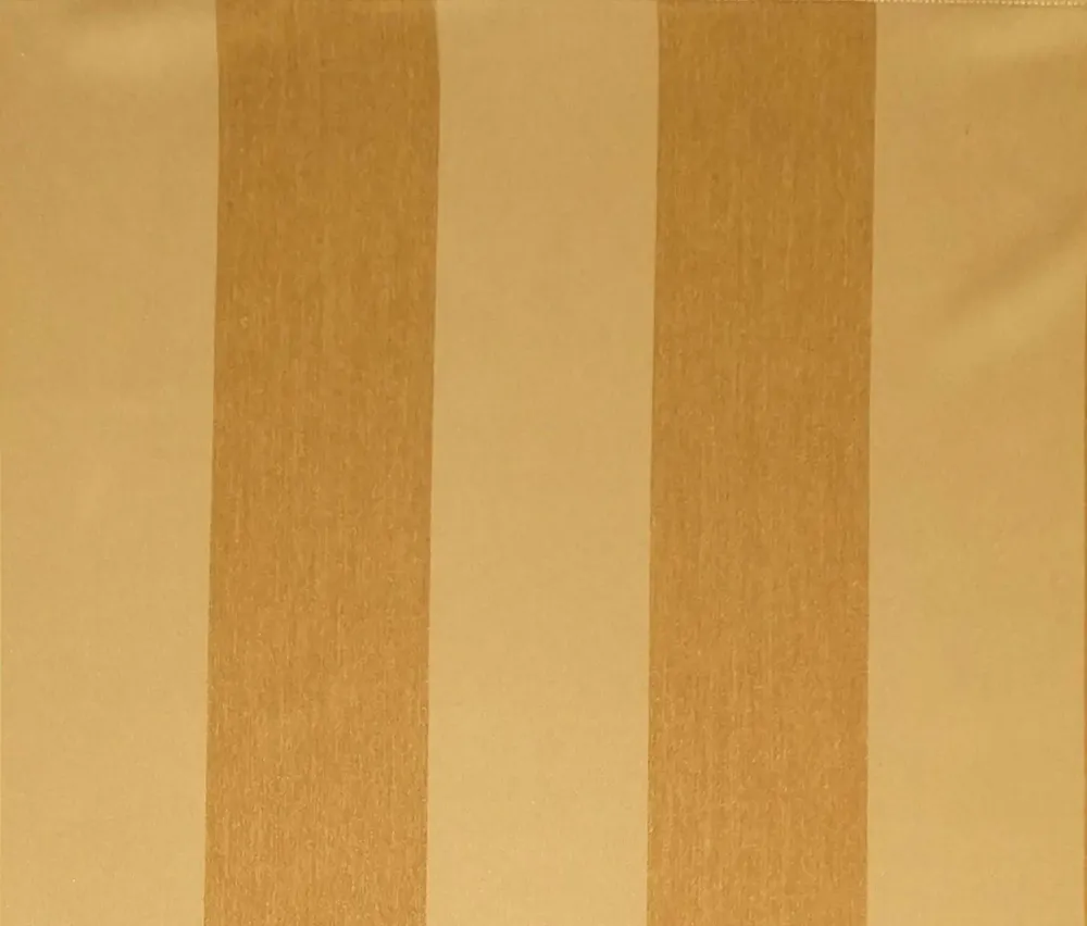 Lushomes Polyester Gold Striped Blackout Window Curtain