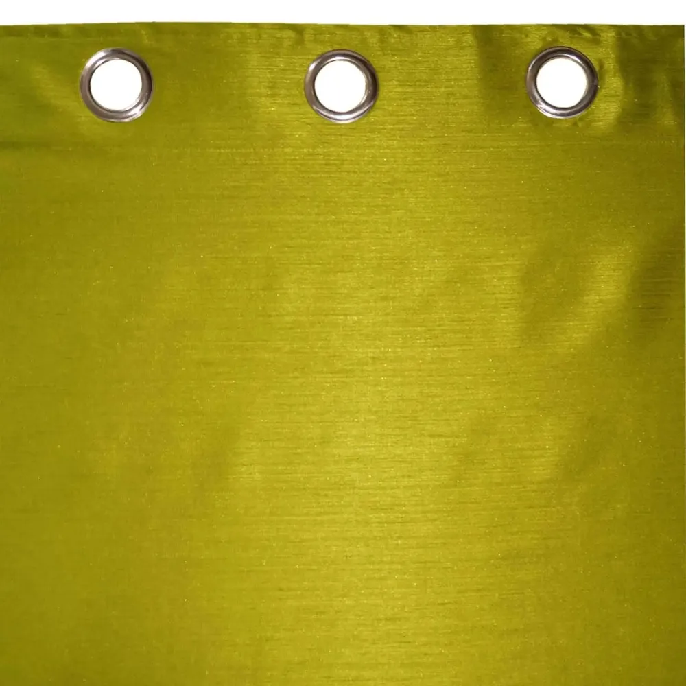 Lushomes Polyester Green Twinkle Star Curtain with Blackour Matching Lining for Long Door(54 X 108 inches, Pack of 1)