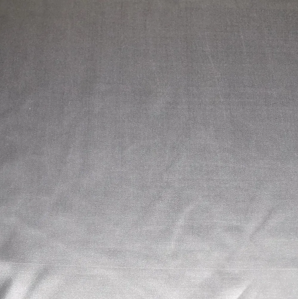 Lushomes Polyester Grey Satin Plain Long Door Curtain with 8 Metal Eyelets (54 x 108 inches, Single pc)