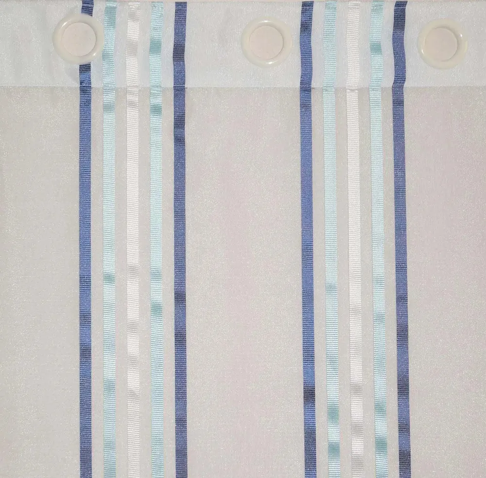 Lushomes Polyester Light Blue Sheer Window Curtain