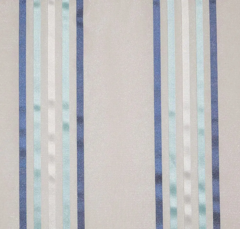 Lushomes Polyester Light Blue Sheer Window Curtain