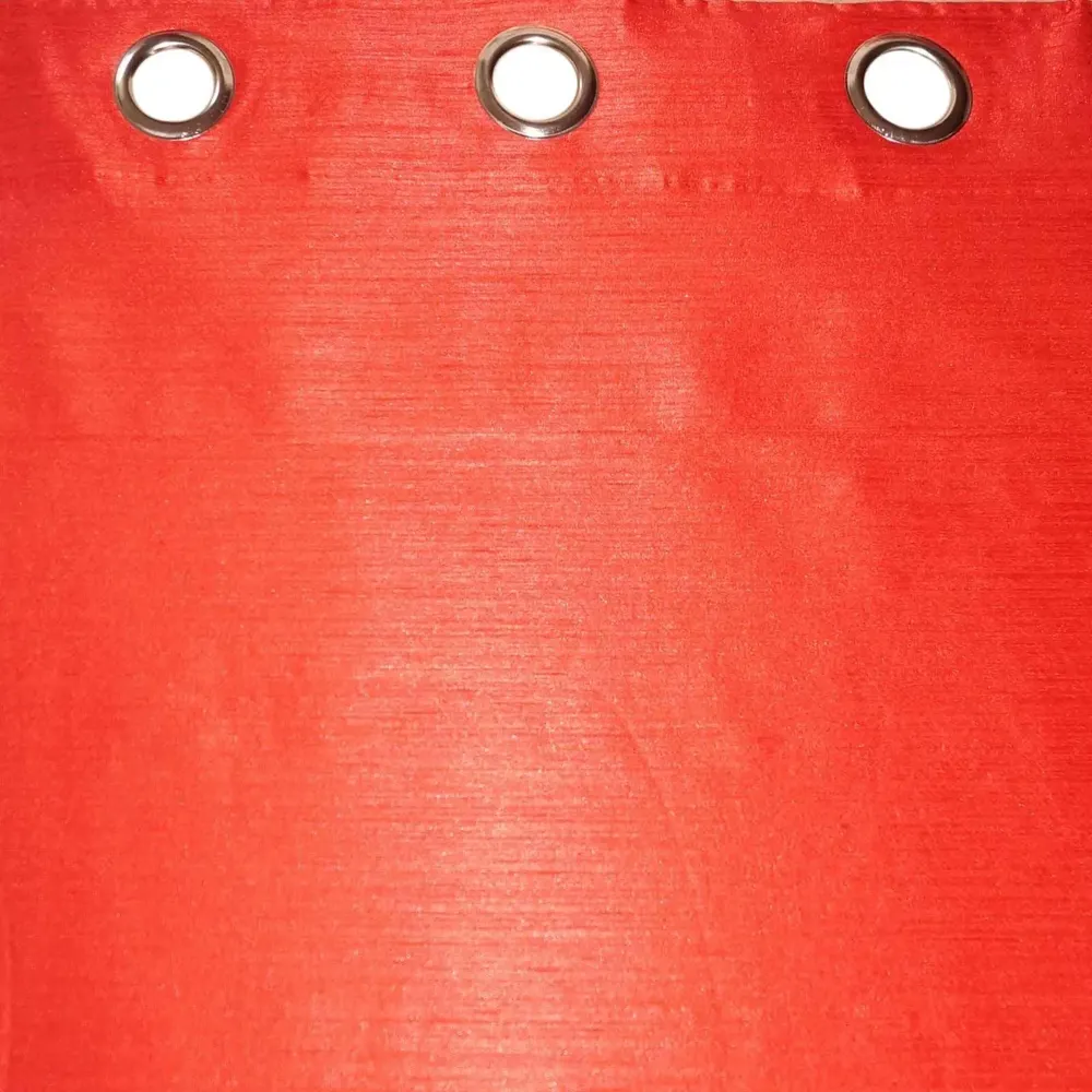Lushomes Polyester Red Twinkle Star Curtain with Blackour Matching Lining for Long Door(54 X 108 inches, Pack of 1)