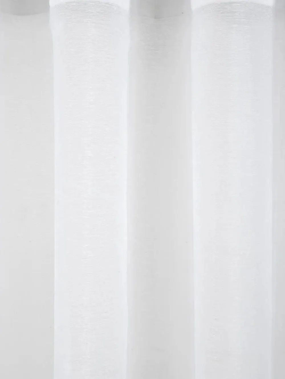 Lushomes Polyester White Melody Sheer Curtain for Windows
