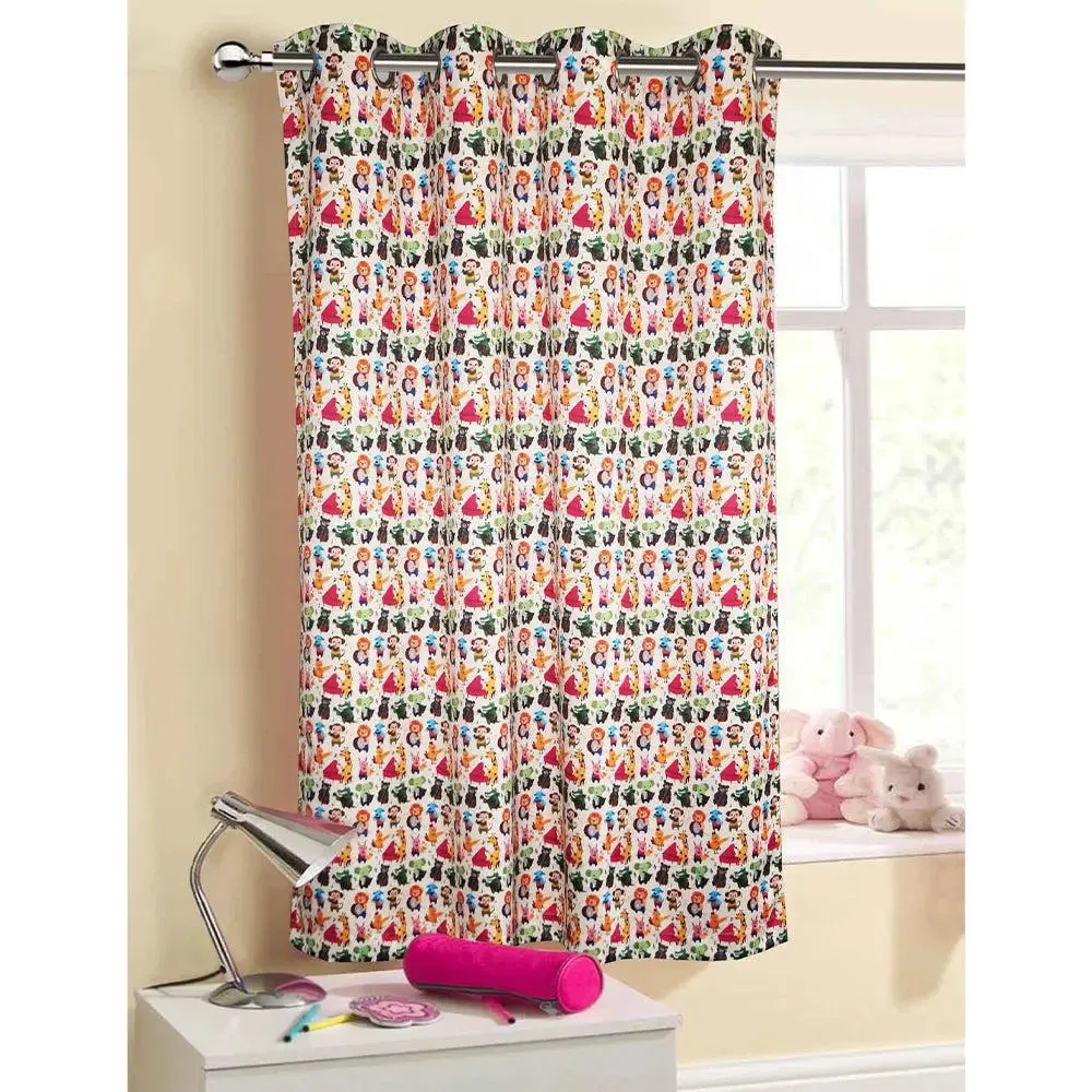 Lushomes Printed Blackout Window Curtain