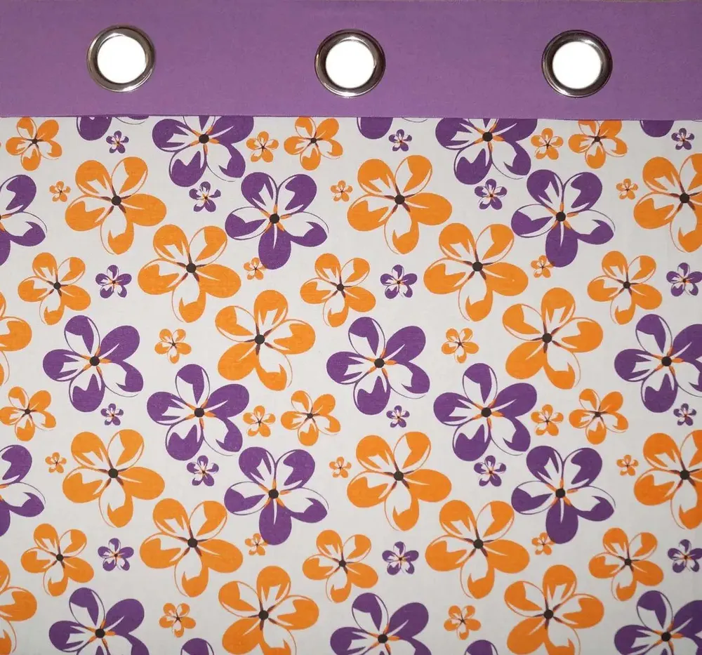 Lushomes Printed Cotton Curtains for Living Room/Home with 8 Eyelets (Pack of 1)