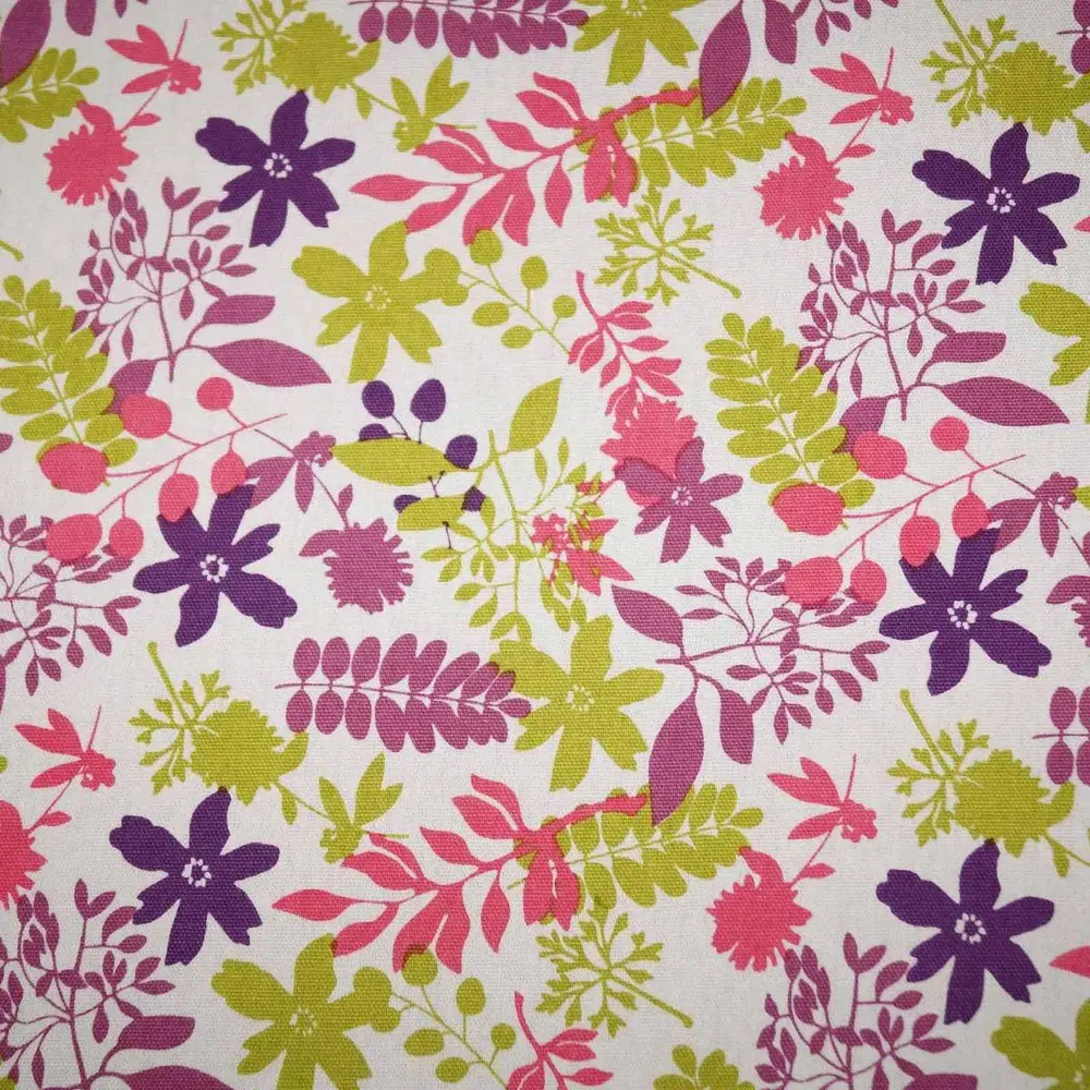 Lushomes Purple Rain Printed 6 Seater Small Cotton Table Linen Set (Pack of 8)