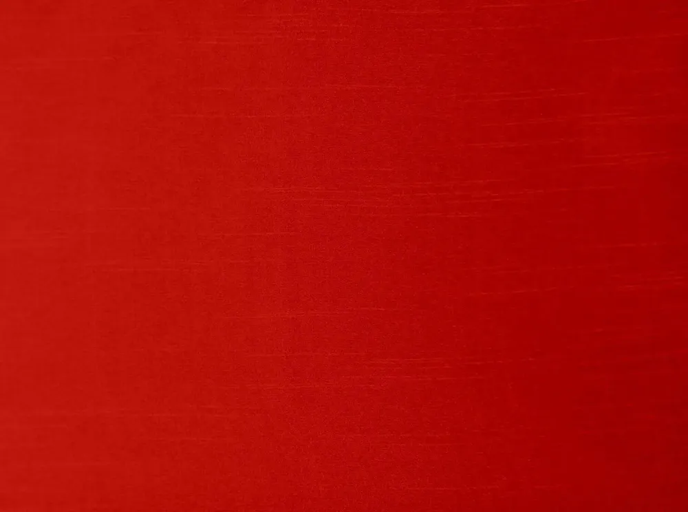 Lushomes Red Faux Silk Curtain with 6 Plastic Eyelets