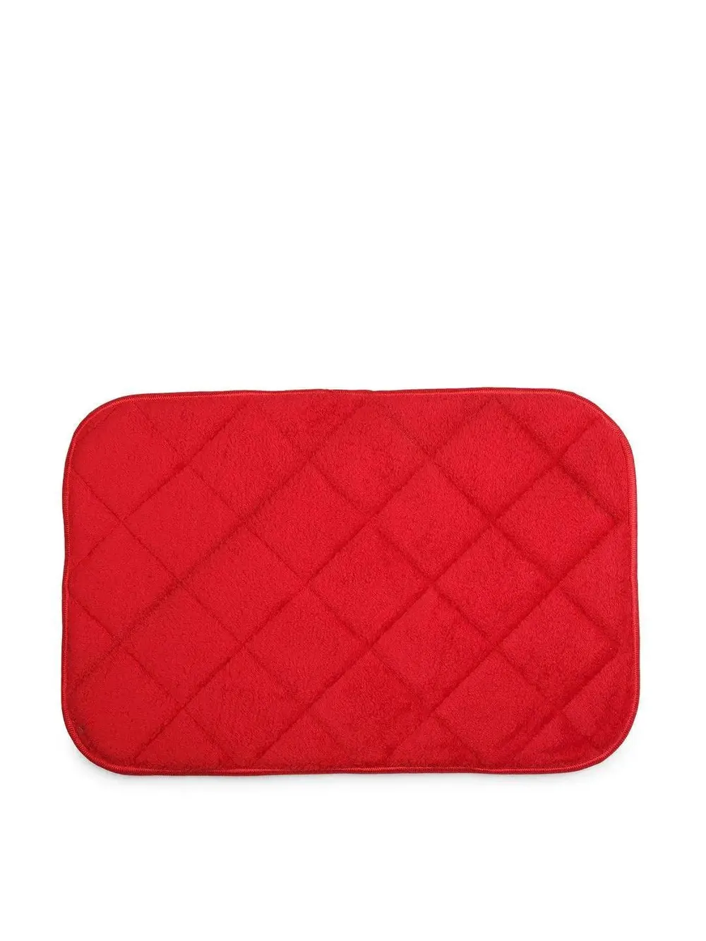 Lushomes Red Super-Soft Memory Foam Bathmat Set