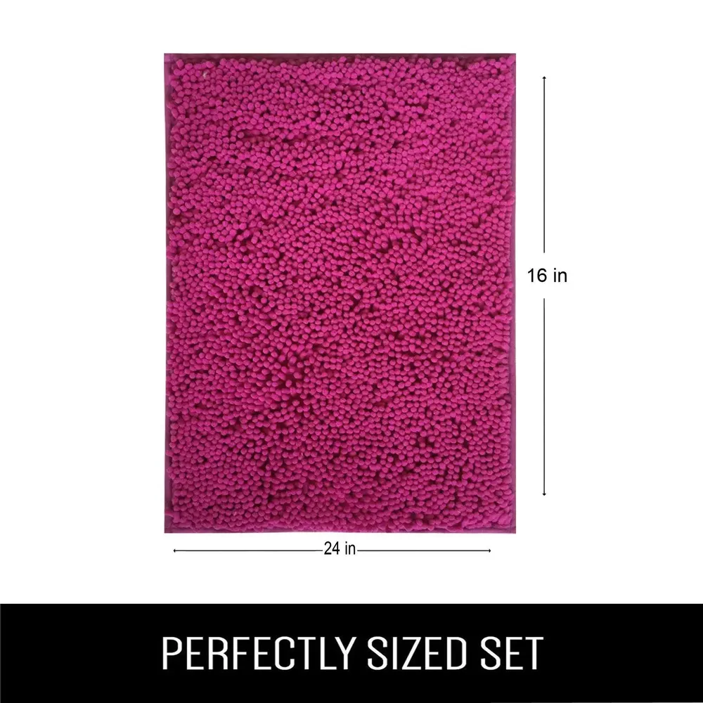 Lushomes Rose 2200 GSM Bath Bat with with Synthetic Backing