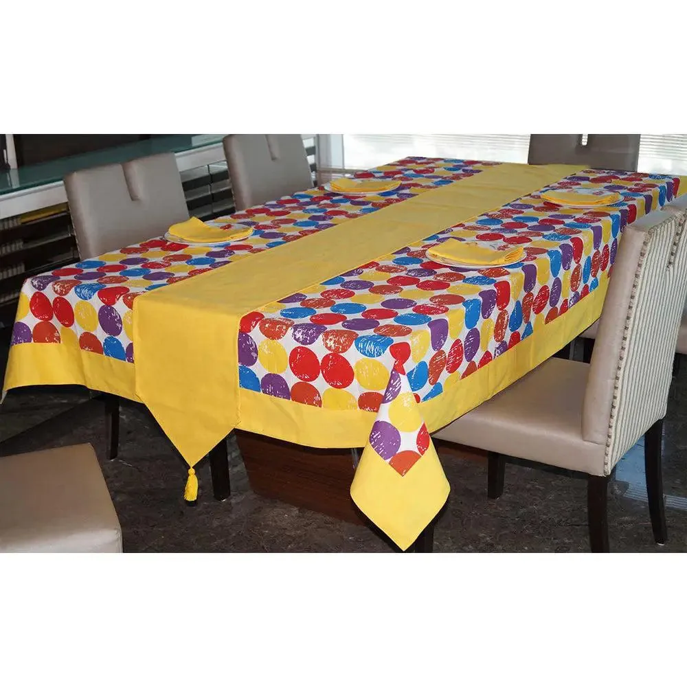 Lushomes Square 6 Seater Table Linen Set (Pack of 8)