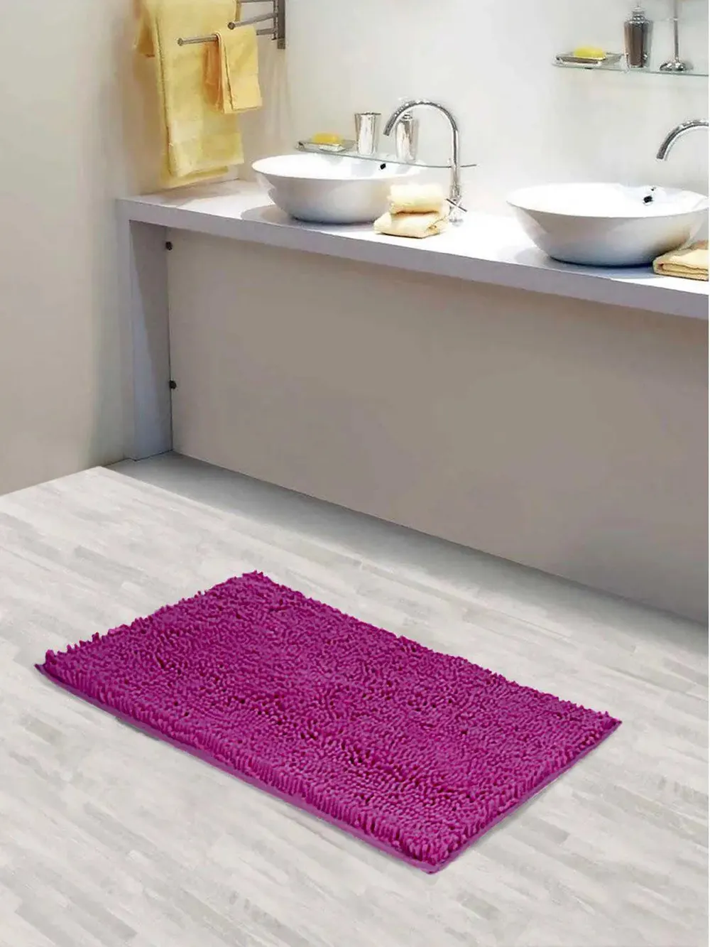 Lushomes Synthetic No-Slip Bathmat for Everyday Use