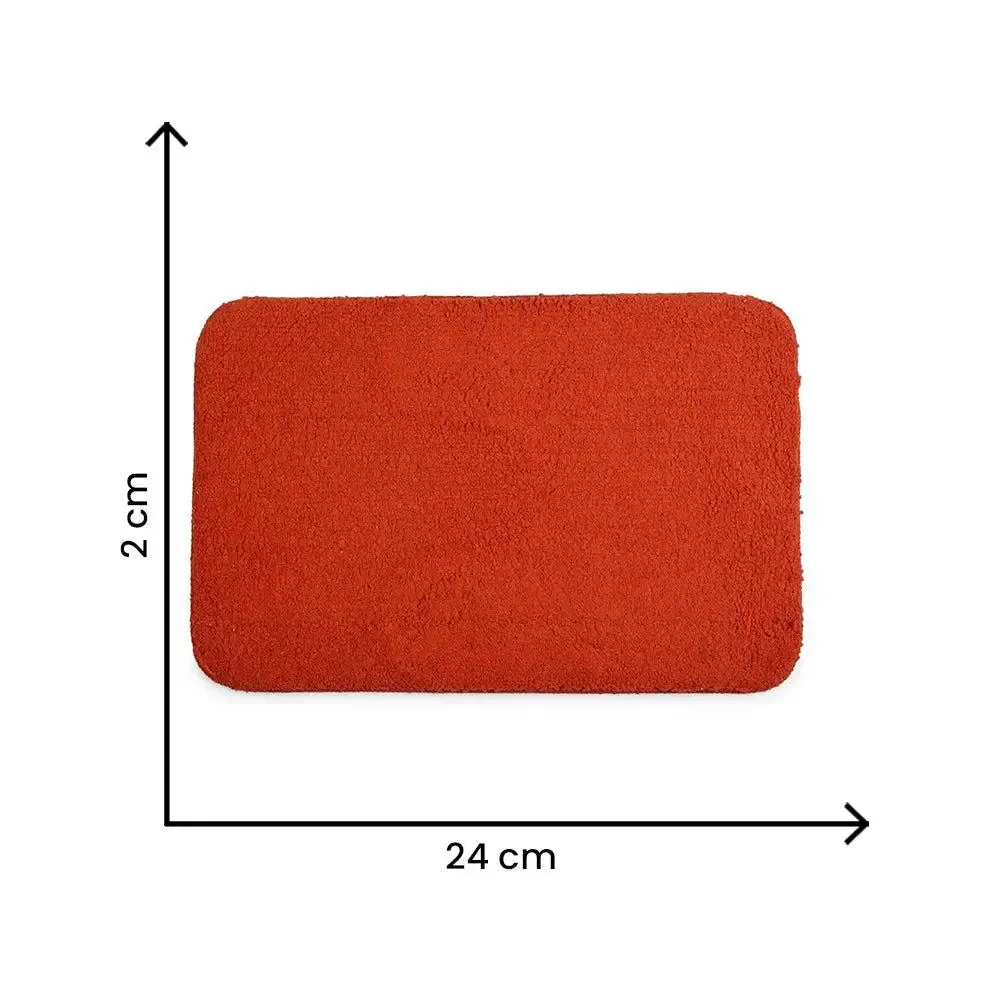 Lushomes Tan Fluffy Bathroom Rug (Polyester)