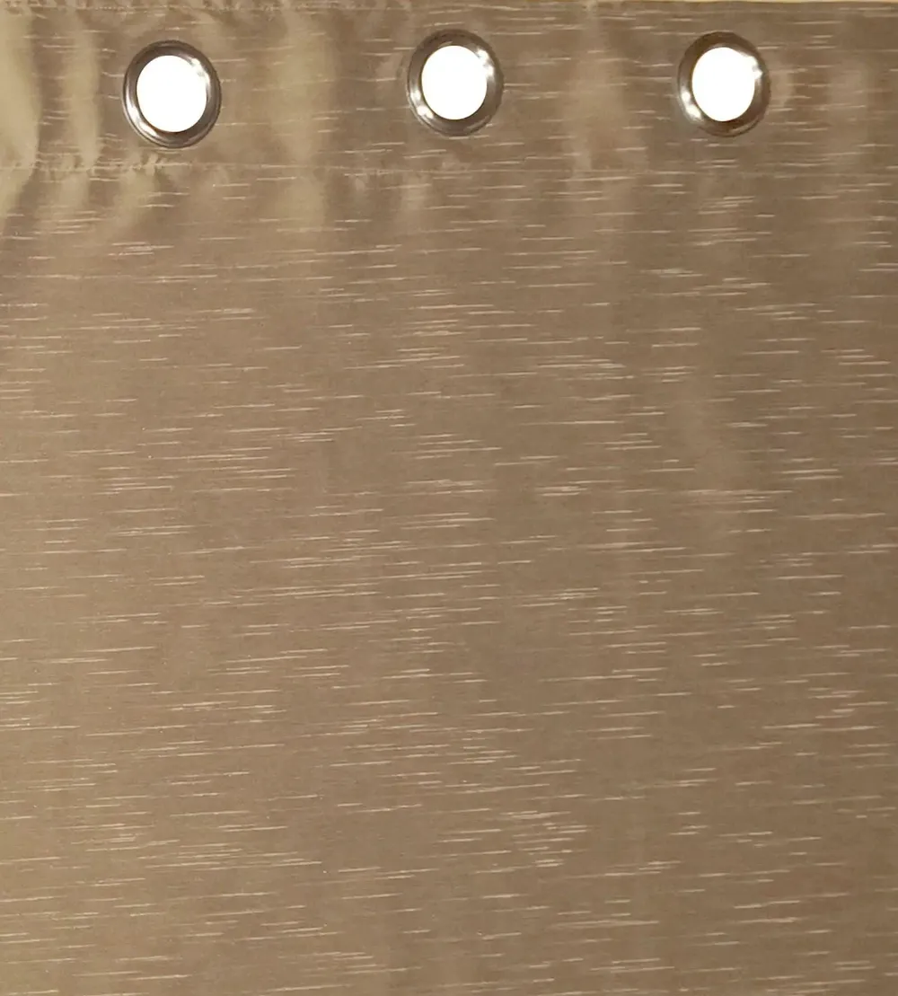 Lushomes Window Curtain with Polyester Lining (Brown)