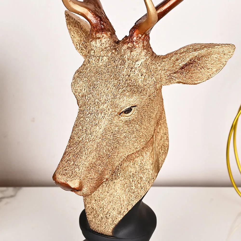 Luxe Gold Finished Resin Rendier Figurine